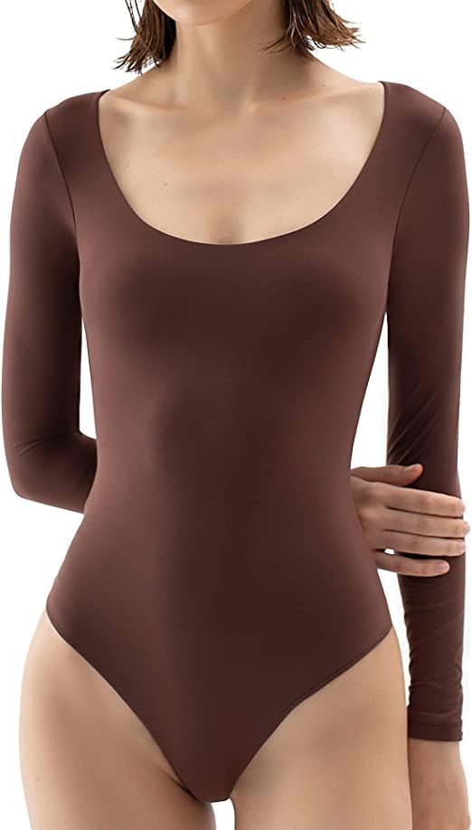 Long Sleeve Thong Bodysuit